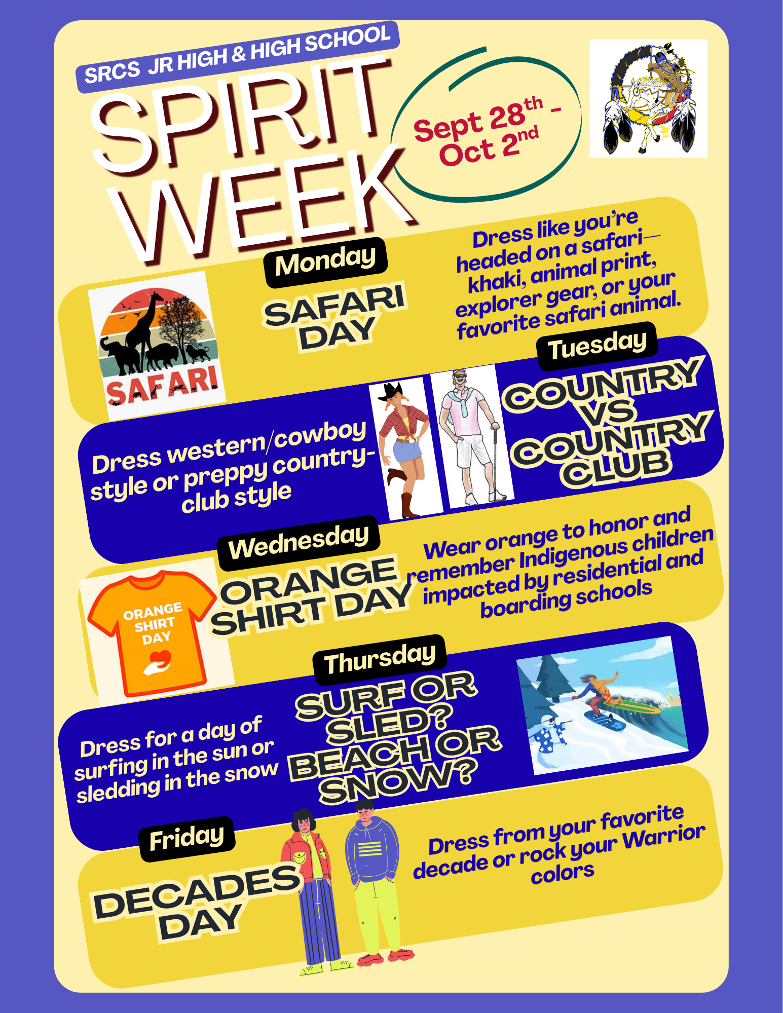 SRCS Homecoming Spirit Week